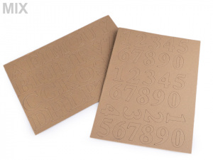 Papírová čísla a písmena