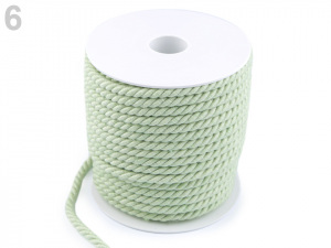 Kroucená šňůra dvoubarevná Ø6 mm macrame