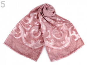 Šála s ornamentem 75x180 cm