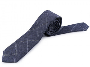 Bavlněná kravata károvaná