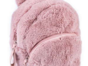 Dívčí kožešinový batoh zajíc