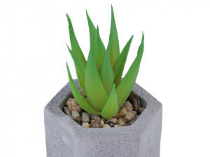 Umělý sukulent / kaktus v betonovém květináči