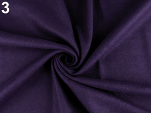 Vlněný flauš jednobarevný