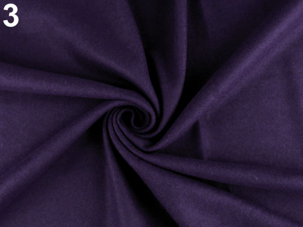 Vlněný flauš jednobarevný