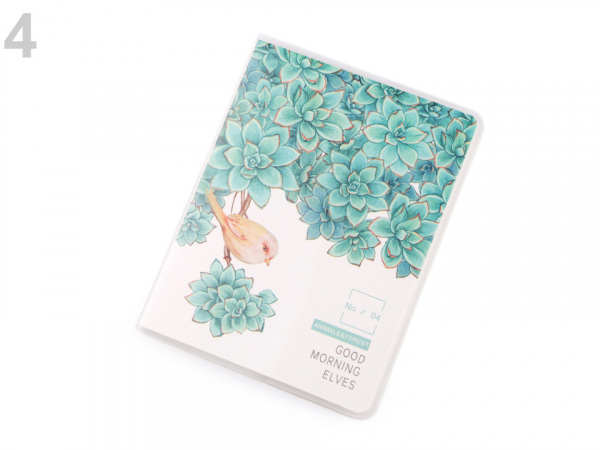 Mini zápisník linkovaný A7 kaktusy Languo