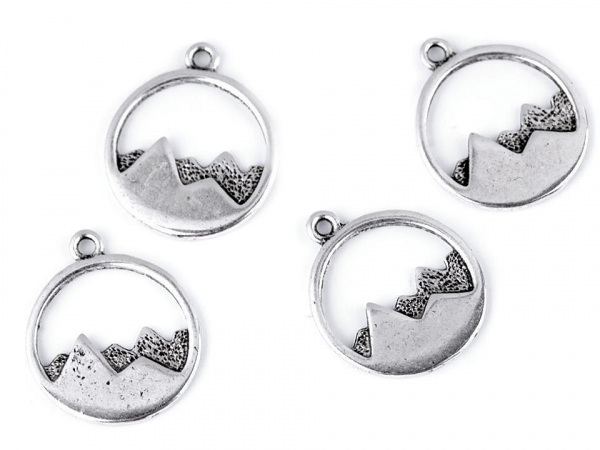 Přívěsek kaktusy, stromy, hory, moře Ø20 mm