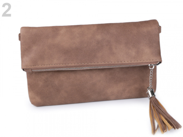 Kabelka překládaná se střapcem 14,5x24 cm