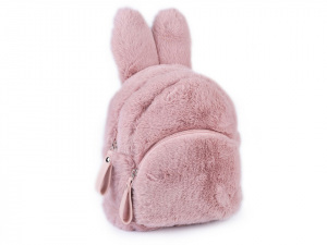 Dívčí kožešinový batoh zajíc