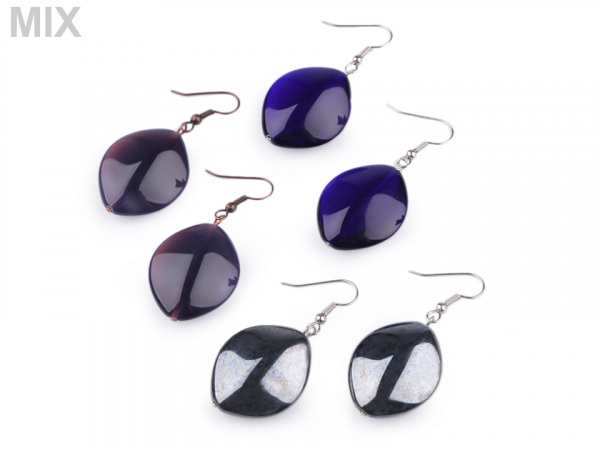 Náušnice skleněné