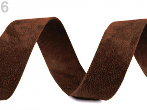 Šikmý proužek semišový šíře 20 mm nezažehlený