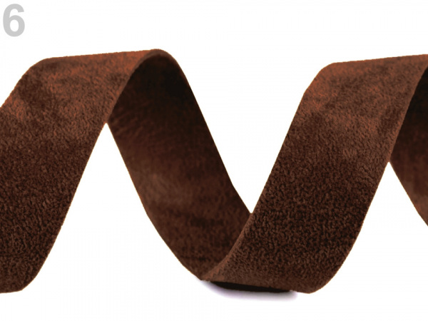 Šikmý proužek semišový šíře 20 mm nezažehlený