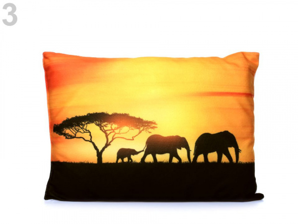 Dekorační polštář s výplní - panda, delfín, slon