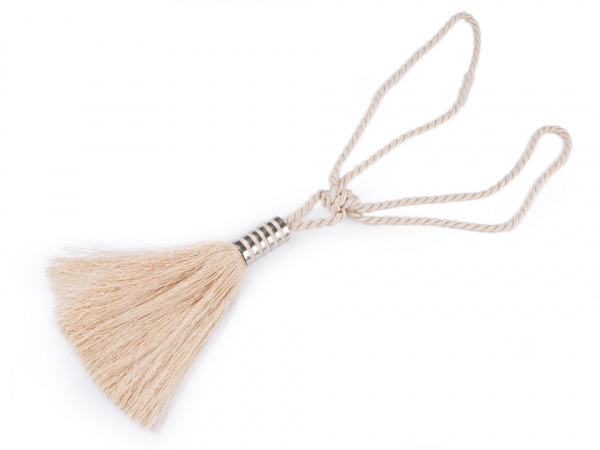 Velký dekorační úvaz / šňůra na závěsy se střapcem