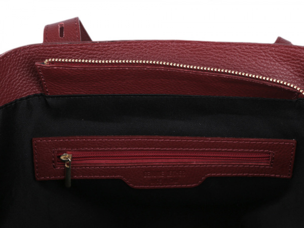 Italská kožená kabelka 29x46 cm