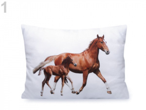 Dekorační polštář s výplní - kůň 30x40 cm