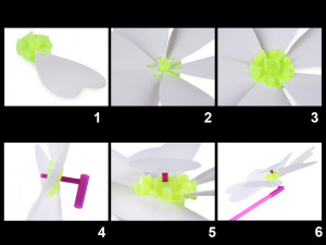 Kreativní sada větrník k domalování květ