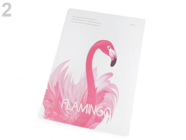 Sešit / zápisník plameňák Languo 18,5x26 cm