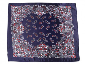 Saténový šátek paisley 60x60 cm