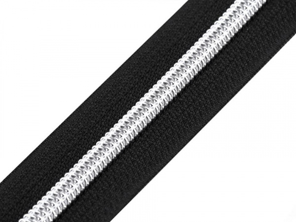 Zip spirálový No 5 s metalickými zoubky metráž