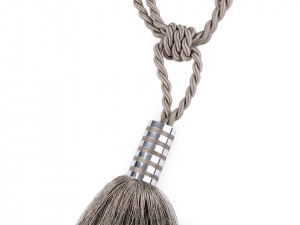 Velký dekorační úvaz / šňůra na závěsy se střapcem