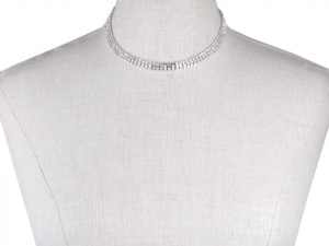 Štrasový náhrdelník třířadý - jablonecká bižuterie