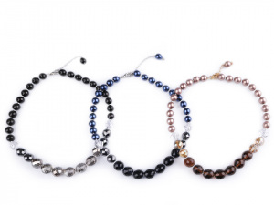 Perlový náhrdelník broušené ohňovky