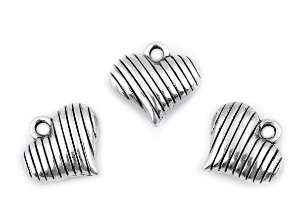 Přívěsek srdce 14x15 mm