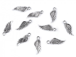 Přívěsek andělské křídlo 7x21 mm