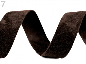 Šikmý proužek semišový šíře 20 mm nezažehlený