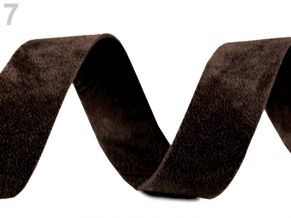 Šikmý proužek semišový šíře 20 mm nezažehlený