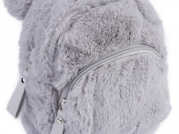 Dívčí kožešinový batoh medvídek