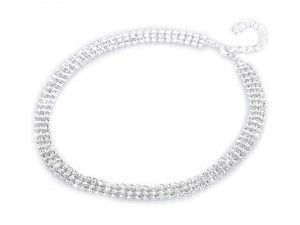 Štrasový náhrdelník třířadý - jablonecká bižuterie