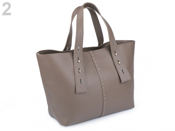 Italská kožená kabelka 29x46 cm