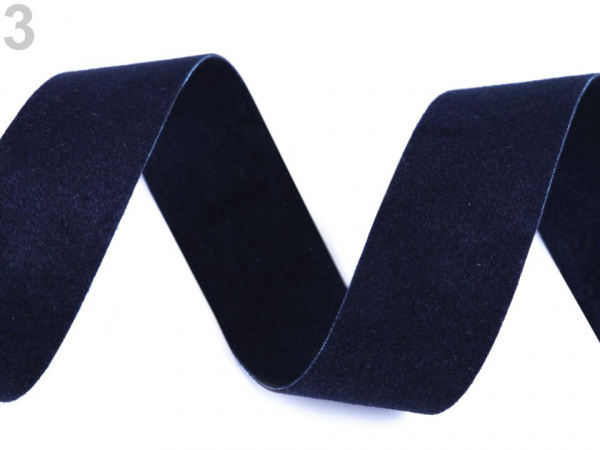 Šikmý proužek semišový šíře 20 mm nezažehlený