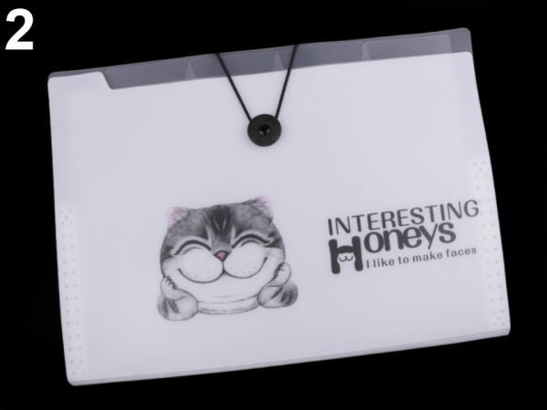 Složka s přihrádkami A4 pes, kočka Languo