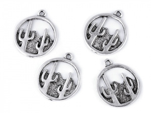 Přívěsek kaktusy, stromy, hory, moře Ø20 mm