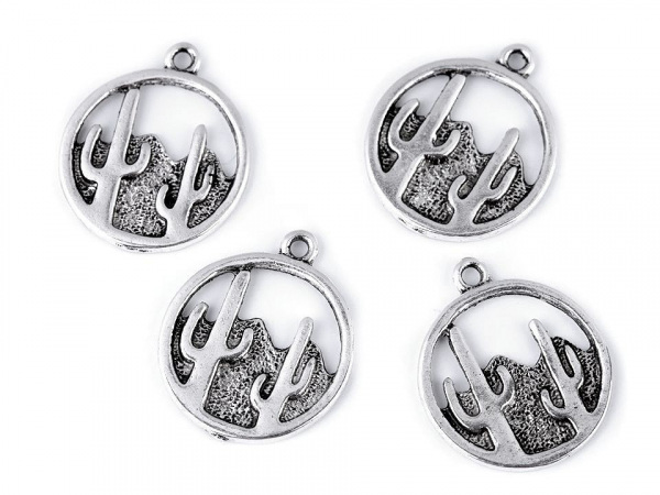 Přívěsek kaktusy, stromy, hory, moře Ø20 mm