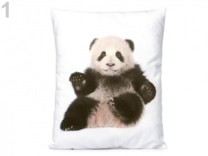 Dekorační polštář s výplní - panda, delfín, slon