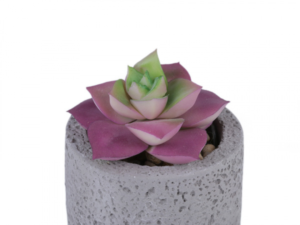 Umělý sukulent / kaktus v betonovém květináči