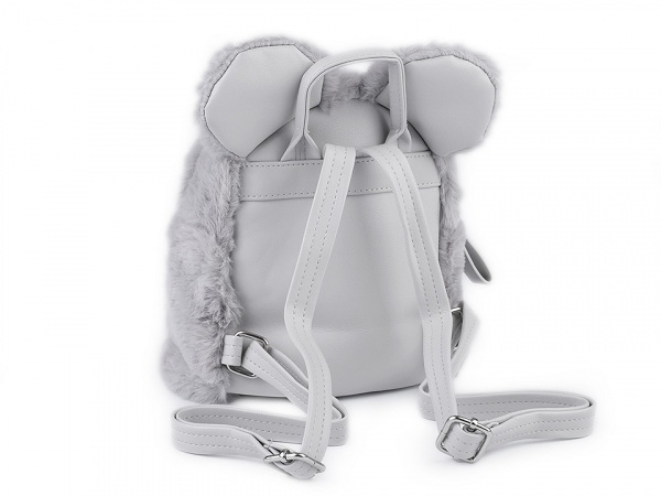 Dívčí kožešinový batoh medvídek