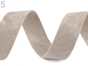 Šikmý proužek semišový šíře 20 mm nezažehlený