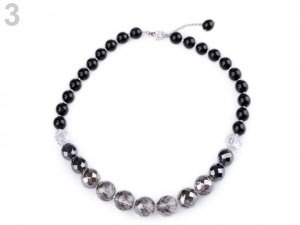 Perlový náhrdelník broušené ohňovky