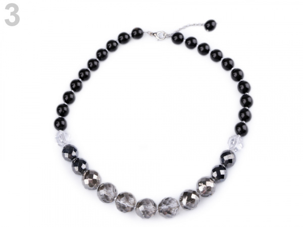 Perlový náhrdelník broušené ohňovky