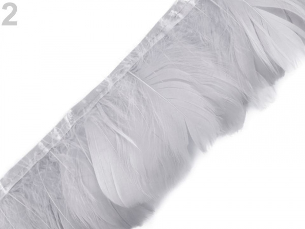 Prýmek - husí peří 6-11 cm