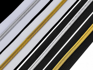 Zip spirálový No 5 s metalickými zoubky metráž