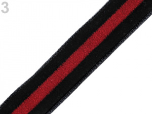 Lampas / oděvní stuha sametová šíře 15 mm