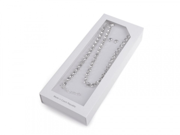 Štrasová souprava - jablonecká bižuterie