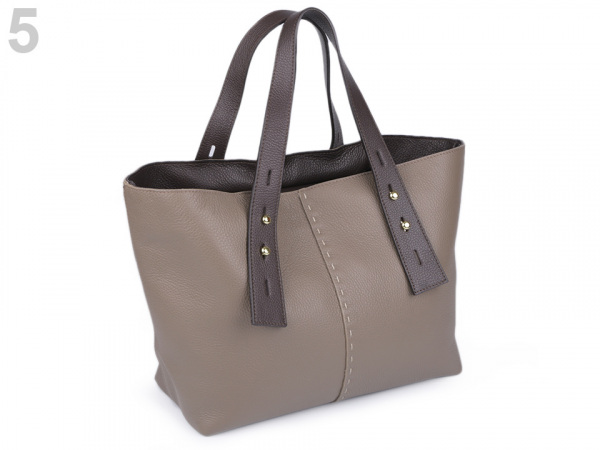 Italská kožená kabelka 29x46 cm