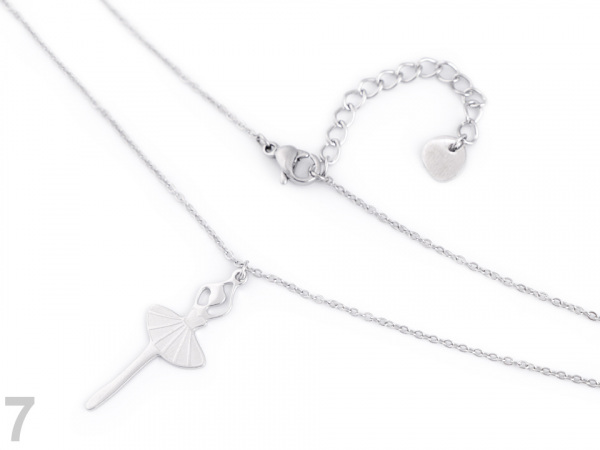 Náhrdelník z nerezové oceli strom života, kočka, srdce, jednorožec, baletka