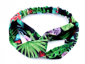 Látková čelenka pin up překřížená